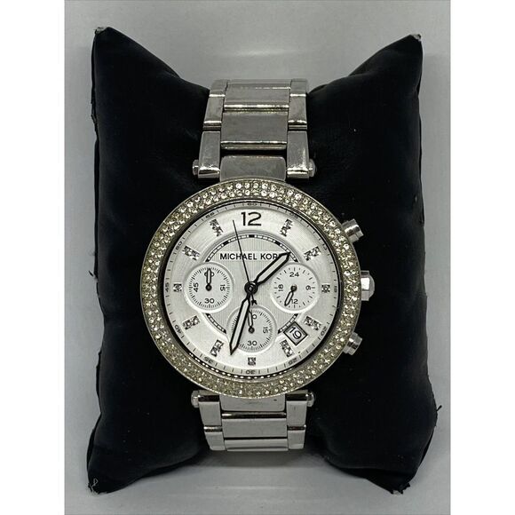 Michael Kors Parker MK5353 Women's Stainless Steel Analog Dial Quartz Watch MP52 - Picture 1 of 12